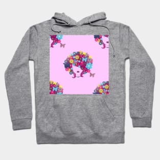 floral afro Hoodie